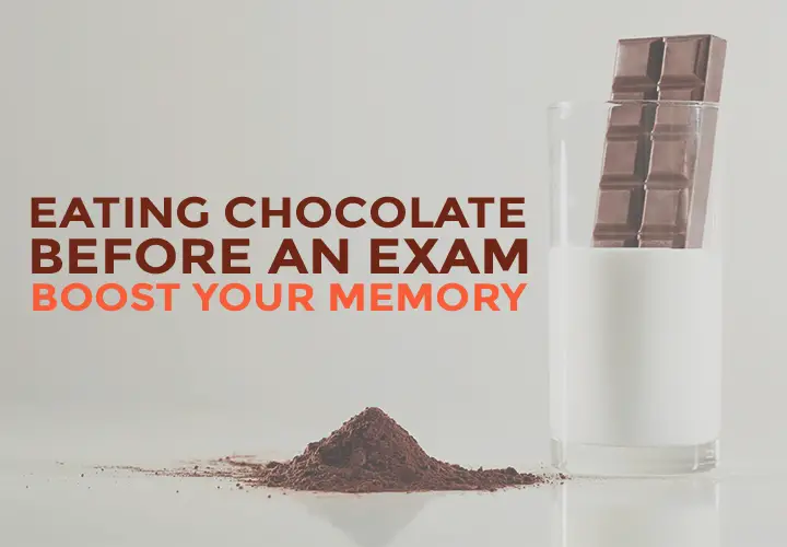 chocolate before an exam while studying
