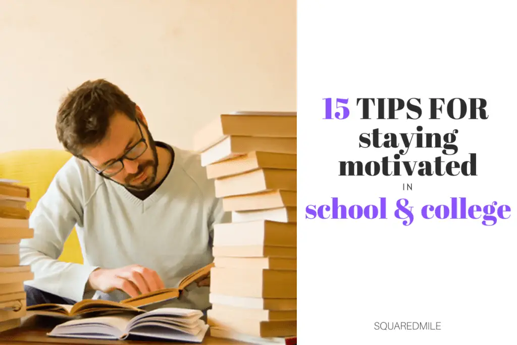 how to stay motivated in college and school
