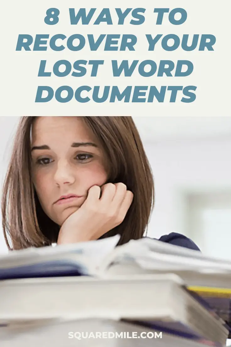 recover lost word documents