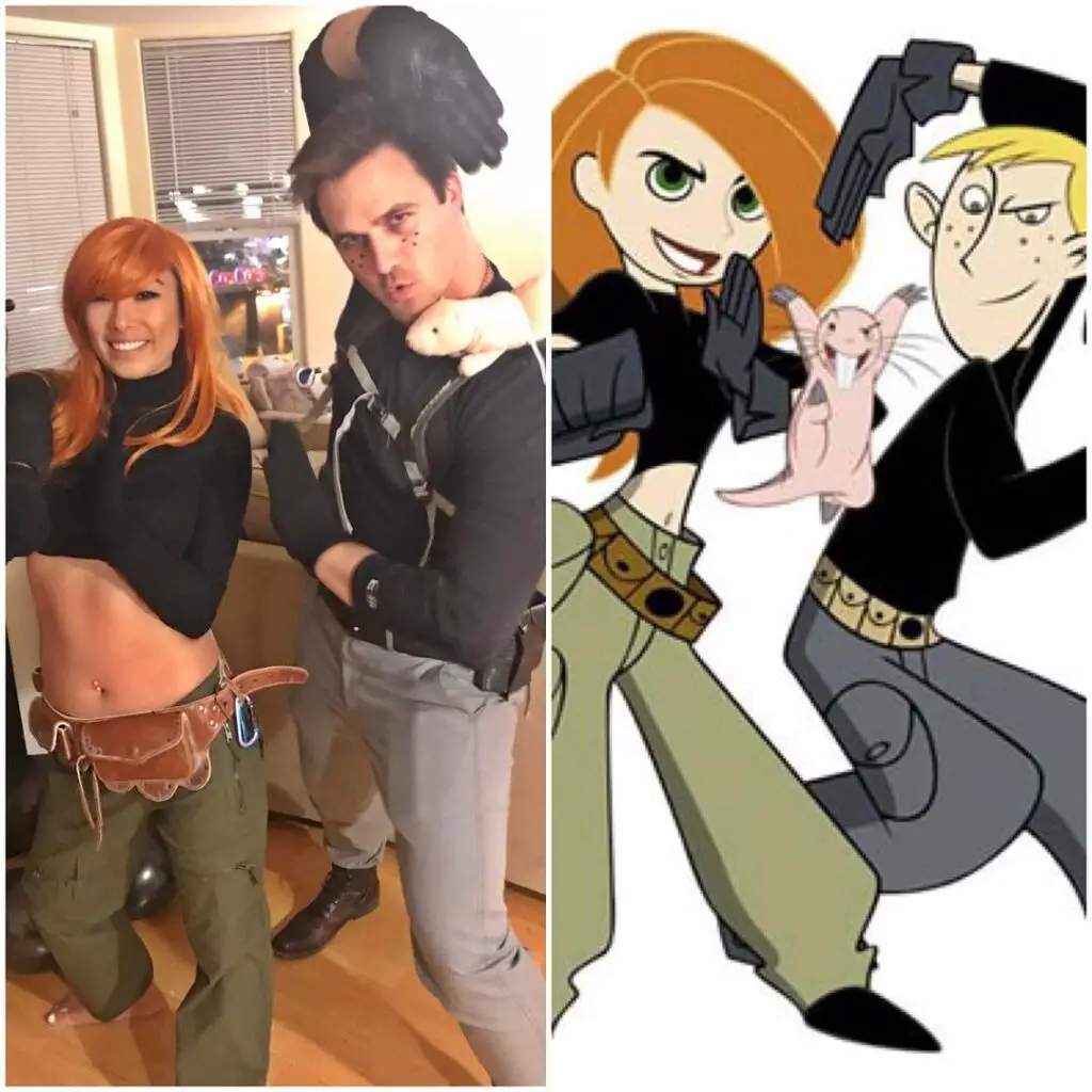 kim possible and ron stoppable comedy halloween couple costume ideas
