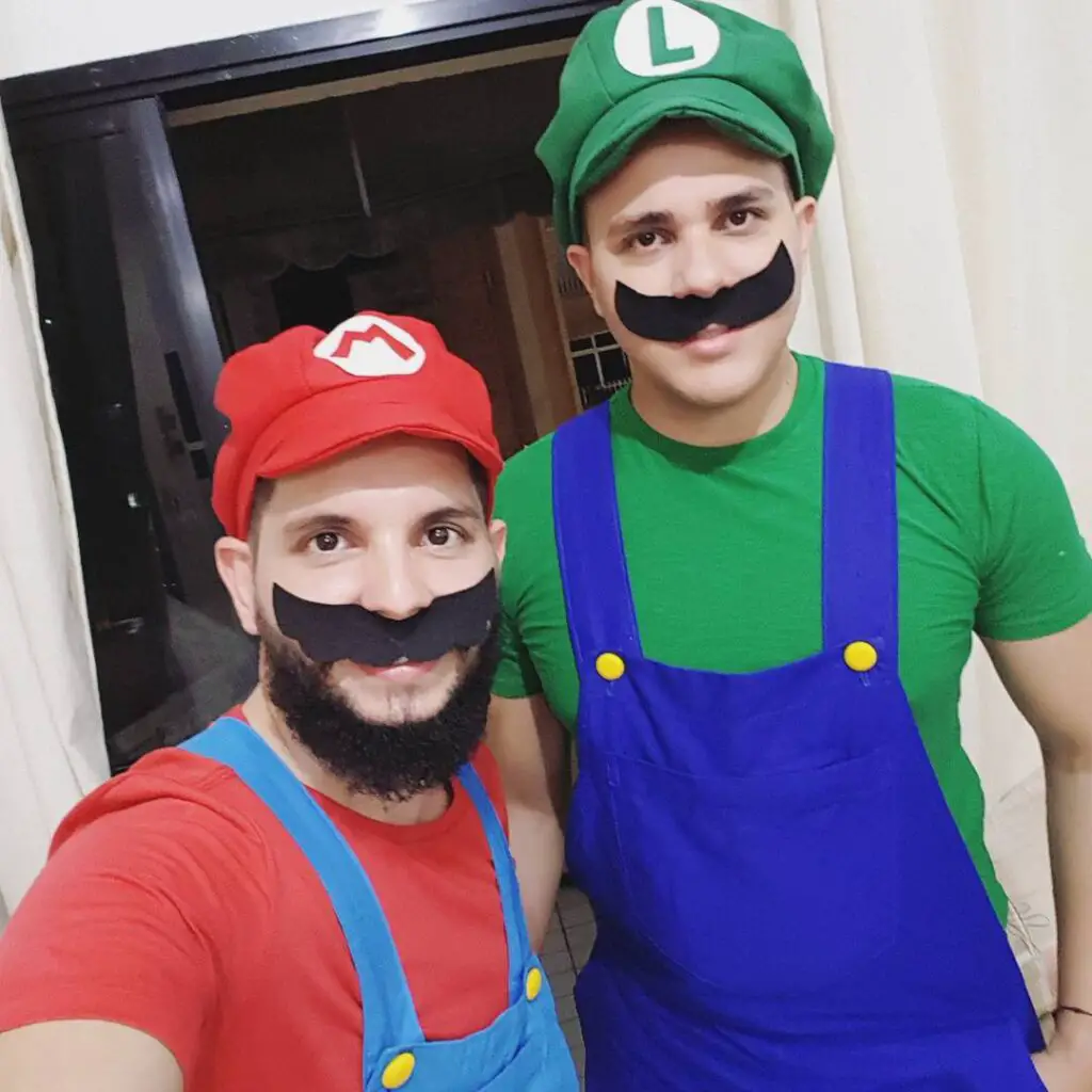 Mario and Luigi halloween costume for guys duo